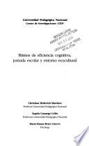 Descargar el libro libro Ritmos De Eficiencia Cognitiva, Jornada Escolar Y Entorno Ecocultural libro Ritmos De Eficiencia Cognitiva, Jornada Escolar Y Entorno Ecocultural