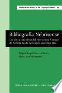 libro Bibliografia Nebrisense