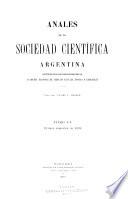 Descargar el libro libro Anales De La Sociedad Científica Argentina libro Anales De La Sociedad Científica Argentina
