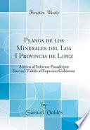libro Planos De Los Minerales Del Loa I Provincia De Lipez