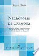 libro Necrópolis De Carmona