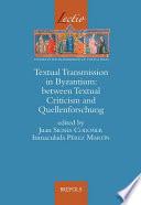 libro Textual Transmission In Byzantium