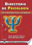 libro Directorio De Psicología De La Actividad Física Y El Deporte