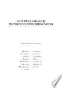libro Guía Para Usuarios De Predicciones Económicas