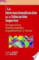 libro Internacionalización De La Educación Superior