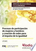 libro Procesos De Participación De Mujeres Y Hombres Y Creación De Redes Para El Impulso De La Igualdad