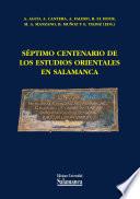 libro Séptimo Centenario De Los Estudios Orientales En Salamanca