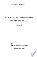 libro Cuentistas Argentinos De Fin De Siglo