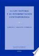 libro La Ley Natural Y Su Interpretación Contemporánea