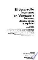 libro El Desarrollo Humano En Venezuela