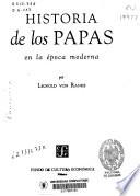 libro Historia De Los Papas En La época Moderna