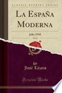 libro La Espana Moderna, Vol. 22