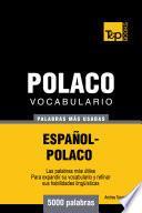 libro Vocabulario Español Polaco   5000 Palabras Más Usadas