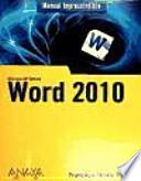 libro Manual Imprescindible De Word 2010