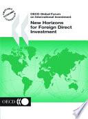 libro New Horizons For Foreign Direct Investment