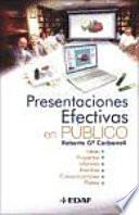 libro Presentaciones Efectivas En Público
