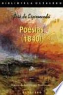 libro Poesías (1840)