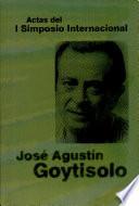 libro Actas Del I Simposio Internacional José Agustín Goytisolo
