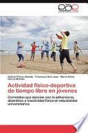 libro Actividad Físico Deportiva De Tiempo Libre En Jóvenes