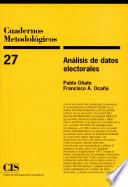 libro Análisis De Datos Electorales