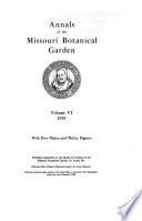 libro Annals Of The Missouri Botanical Garden