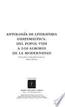 libro Antología De Literatura Guatemalteca