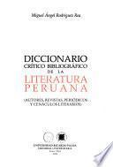 libro Diccionario Crítico Bibliográfico De La Literatura Peruana