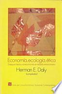 libro Economía, Ecología Y ética