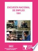 libro Encuesta Nacional De Empleo 1991