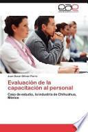 libro Evaluación De La Capacitación Al Personal