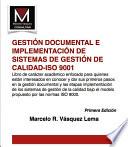 libro Gestión Documental E Implementación De Sistemas De Gestión De Calidad  Iso 9001