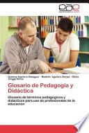 libro Glosario De Pedagogía Y Didáctica