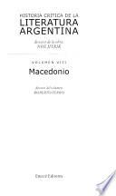 libro Historia Crítica De La Literatura Argentina: Macedonio
