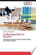 libro La Bioseguridad En Españ