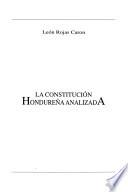 libro La Constitución Hondureña Analizada