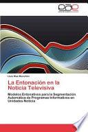 libro La Entonación En La Noticia Televisiv