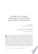 libro La Familia Como Categoría Historiográfica: Su Operatividad Para La Historia Contemporánea