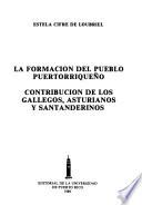 libro La Formación Del Pueblo Puertorriqueño