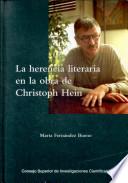 libro La Herencia Literaria En La Obra De Christoph Hein