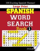 libro Large Print Spanish Word Search Book,1