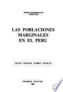 libro Las Poblaciones Marginales En El Perú