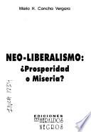 libro Neo Liberalismo