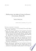 libro Publicaciones Vinculadas Al Centro De Historia Universitaria Alfonso Ix