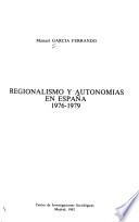 libro Regionalismo Y Autonomías En España