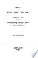 libro Revista De Folklore Chileno