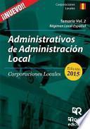 libro Temario Volumen 2. Administrativos De Corporaciones Locales