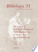 libro The Legacy Of Bernard De Montfaucon
