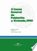 libro X Censo General De Población Y Vivienda, 1980. Estado De Yucatán. Volumen I, Tomo 31