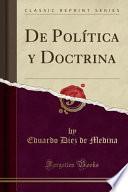 libro De Política Y Doctrina (classic Reprint)