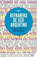 libro Refranero De Uso Argentino